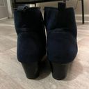 Nordstrom Rack Navy Blue Suede Booties Photo 3