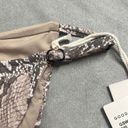 Good American  Womens 2 US Medium Swim Bikini Bottoms High Waist Snake Print NWT Photo 2