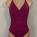 Tommy Bahama New.  Cabernet cross front swimsuit. MSRP $149. Size 10 Photo 0