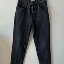 ANINE BING  raw hem black straight leg jeans Photo 0