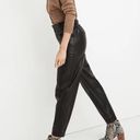 Madewell Vegan Leather Pull On Paperbag Pants Photo 0