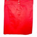 J. McLaughlin  Womens 2 Button Detail Straight Pencil Skirt Coral Back Vent 2 Photo 0