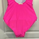 Juicy Couture Women's  Pink w/ Foil Knockout Swimsuit $98 Size Med EUC #S-573 Photo 4