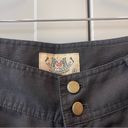 Juicy Couture Y2K Black Cargo Cropped Juicy Coture Linen Boho Casual Retro Pants Capris Small Photo 6