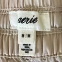 Aerie  Women's White High Rise Drawstrings Elastic Waist Jogger Cargo Pants Sz M Photo 3