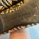 Rebecca Minkoff  Black/Gold Woven‎ Uma Flat 8.5 M Photo 2