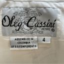 Oleg Cassini  | White Blazer Jacket Sz 4P Photo 6