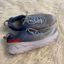 Hoka  Clifton 6 Running Shoes Womens Size 8 WIDE Blue Gray White Athletic Photo 0