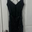 Windsor Black Sequin Mini Dress Photo 2