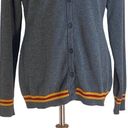 Harry Potter  Gryffinfor House Cardigan Gray Size XL Preppy Wizard Academia Cute Photo 6