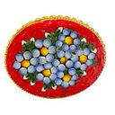 Vintage Italy Micro Mosaic Floral Brooch Pin Photo 0