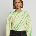 Proenza Schouler  White Label Women’s Green/Yellow Tie/Dyed Long Sleeve Crewneck Photo 1