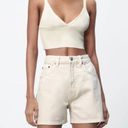 ZARA High Waisted Denim Shorts Photo 3