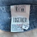 Together Vintage Pastel Colorblock Denim Jean Jacket 80s 90s Spring Easter Size M Photo 5