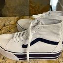 Vans  sk8-hi platform white/navy sz 9 NwOT Photo 12