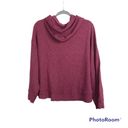 Elan  Burgundy drawstring hoodie sweatshirt wide long sleeves size L NWT Photo 1