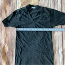 CP Shades  Top Womens Small Hand Colored Black Preshrunk Cotton Vneck Tshirt Photo 5