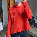 Aerie Orange Cropped Sweater Photo 0