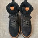 Coach City Hiker Suede Shearling Platform Boot Black Glitter Women US 8.5 EUR 39 Photo 1