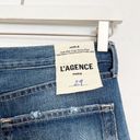 L'Agence NWT L’ Agence Denim Adele High Rise Crop Stove Pipe Jeans Newberry Blue Size 29 Photo 7