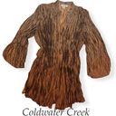 Coldwater Creek  Metallic Ombré Crinkle Blouse Photo 8