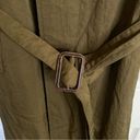 Banana Republic Vintage 1980s  Safari Trench Coat Olive Green Size Medium Photo 3