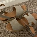 Wedge Platform Sandals Tan Size 7.5 Photo 0