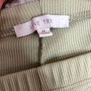 Love Tree  size Medium Pull On Flare Pants Ribbed Green Comfort Loungewear Photo 1