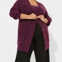 Torrid  Boyfriend Cardigan Pointelle Sleeve Sweater Oversized Sz 2X Photo 0