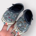 American Eagle  Womens Mary Jane Ballet Flats sz 8.5 Slip-On Shoes Floral Blue Photo 4