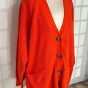 Aerie  Orange Soft & Cozy Oversized Cardigan Size M Photo 3