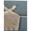 Aritzia Babaton sculpt knit criss cross womens tank beige size M Photo 6