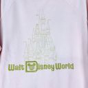 Disney Walt  World Cinderella Castle Embroidered Sweatshirt Size 1X Pink Photo 2