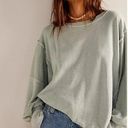 Free People  We The Free Camden Sweatshirt Seaglass XSMALL Photo 0