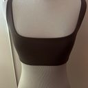 Naked Wardrobe Brown Crop Bodycon Top Sz S Photo 0