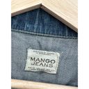 Mango  Jeans Medium Wash Blue Denim Button Down Jean Jacket Women's Size XX-Small Photo 5