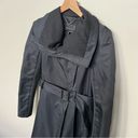 BCBGMAXAZRIA  Sophia Funnel-Neck Pleated Jacket Black Size XS Trench Coat Photo 6