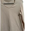 J.Jill  Women’s Medium Petite Light Pink Long Sleeve V-Neck Tee Photo 1