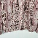 T Tahari NWT  Snakeskin Print Long Sleeve Semi-Sheer Buttondown Top Size Small S Photo 2