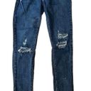 Levi Strauss & CO. Women's Blue Distressed Sexy Skinny Denim Jeans Size 28 Photo 1