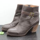 The Loft Anne Taylor Women's Brown Leather Buckle Boot Photo 1