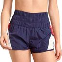 Free People Movement  The Way Home High Waisted Athletic Navy Red Shorts Large Photo 0