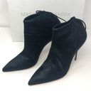 Manolo Blahnik  black calf hair pointed booties, size 40, NWOT Photo 0