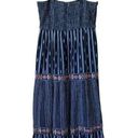 ZARA Bead and Embroidered Strappy Tiered Midi Dress Black Size S Photo 4