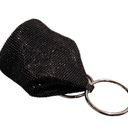 Crystal Mesh Ring Handle Bag Black Slouch Bag Photo 4