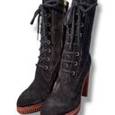 Tod's  Brown Suede Altraversione Zip-Up Heeled Boots Size 34.5 Photo 10