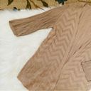 Croft & Barrow  zig zag print 3/4 sleeve knit lightweight cardigan sweater Photo 2