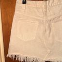 Free People  Women's Sidecar Mini Cotton Skirt In White Clay. Size 28 Photo 6