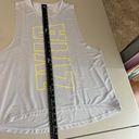 Zyia  Active Tank Top Women XXL Gray Yellow Muscle Mesh Breathable Sport Athletic Photo 9