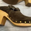 Veronica Beard  Pine Green Dacey Wooden Clogs Photo 3